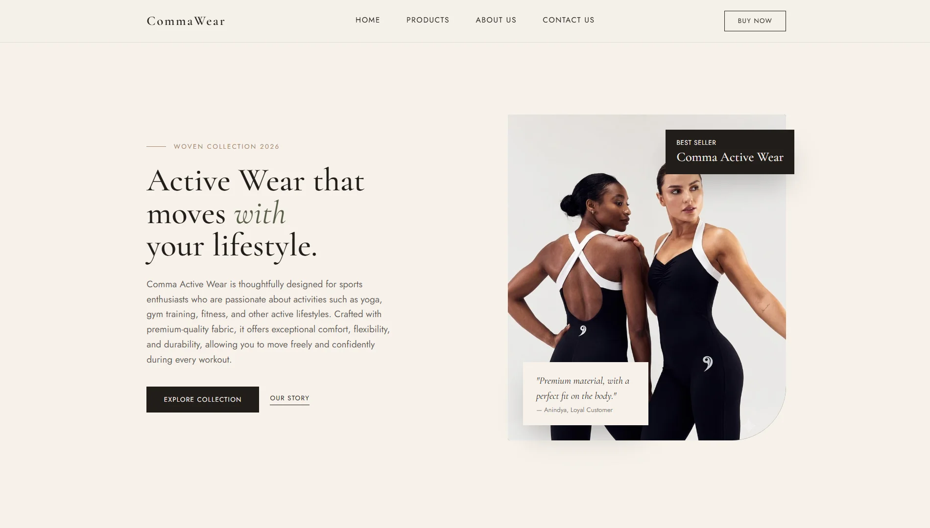 Commawear Online Store